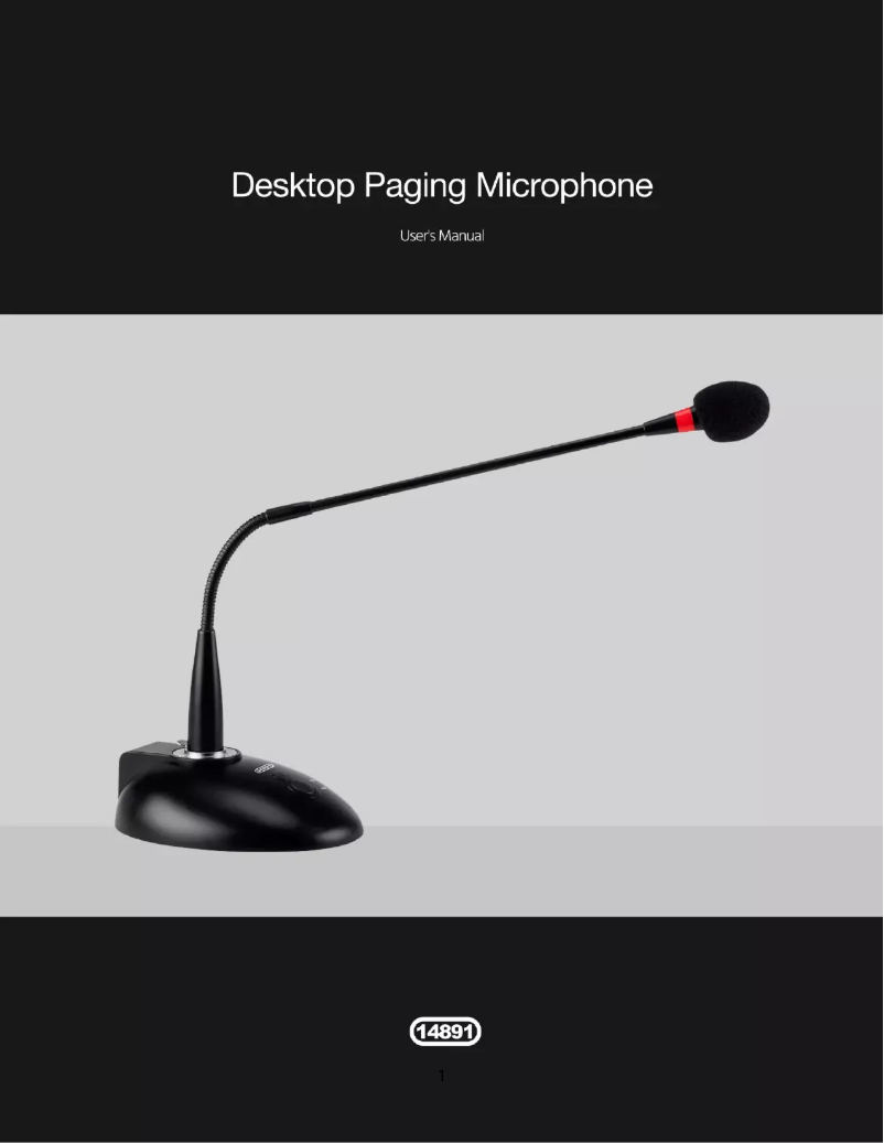 Page n°1 - Manuel utilisateur Monoprice 14891