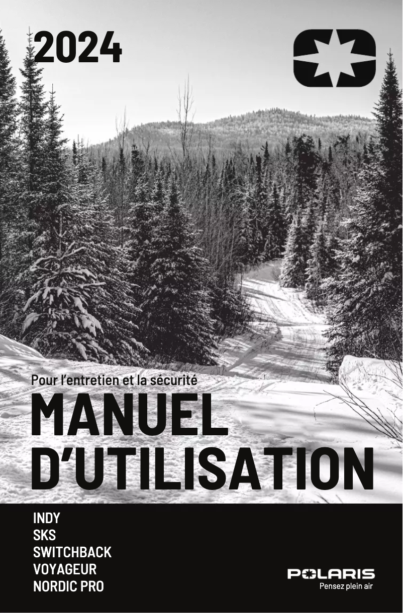 Page 1 de la notice Manuel utilisateur Polaris 850 INDY XC 129 (2024)
