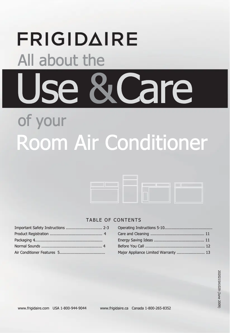 Image de la première page du manuel de l'appareil FFRE0833Q1