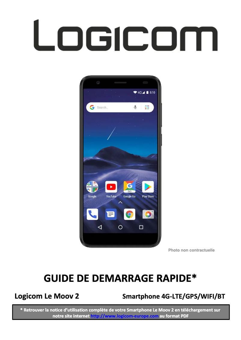 Image de la première page du manuel de l'appareil Le Moov 2