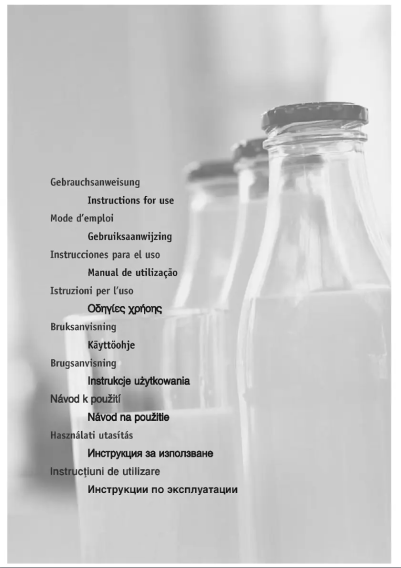 Page 1 of the manual User Manual Whirlpool ARG 646 A+