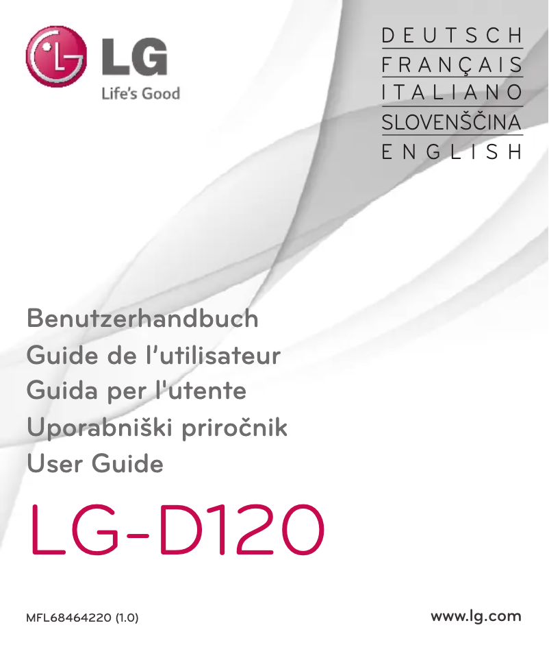 Page n°1 - Manuel utilisateur LG LG-D120