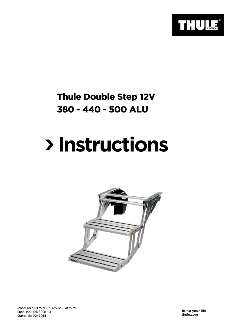 Page n°1 - Manuel utilisateur Thule Double Step 12V