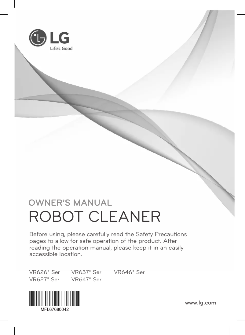 Page 1 de la notice Manuel utilisateur LG VR6460LV