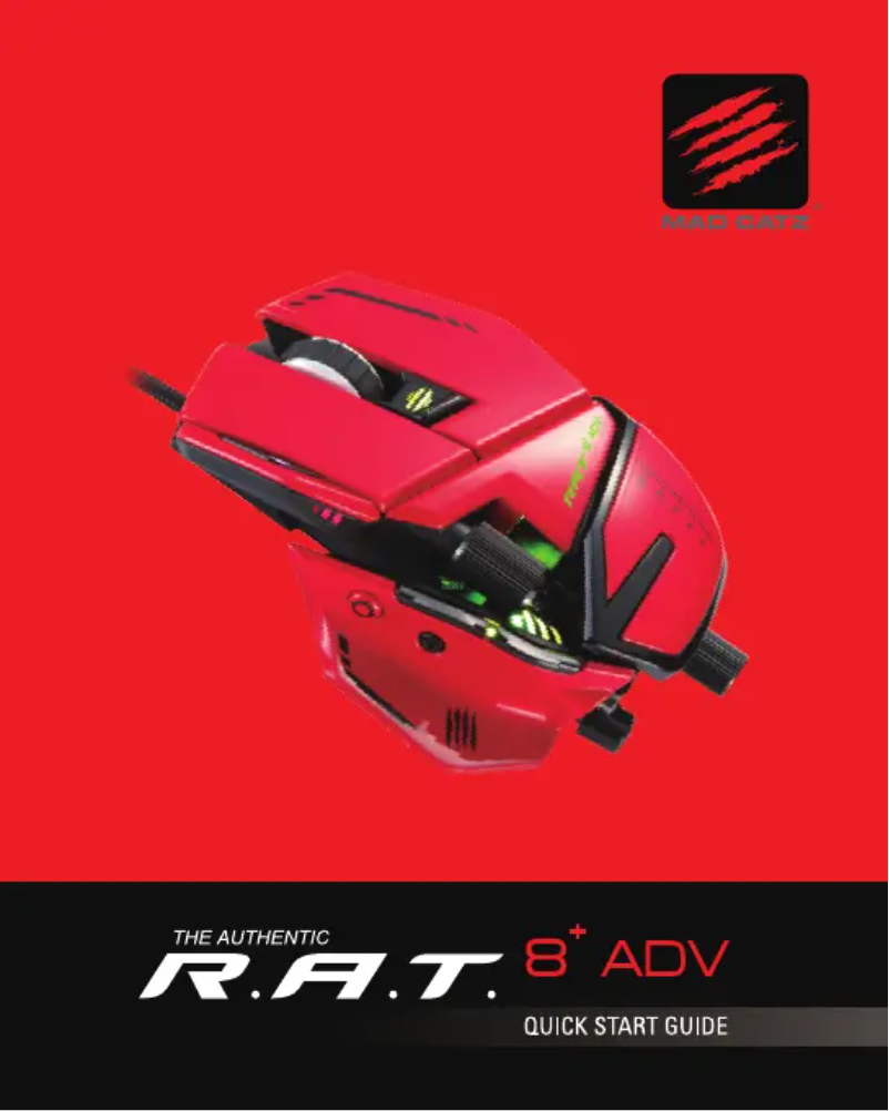 Page 1 de la notice Manuel utilisateur MadCatz R.A.T. 8+ ADV