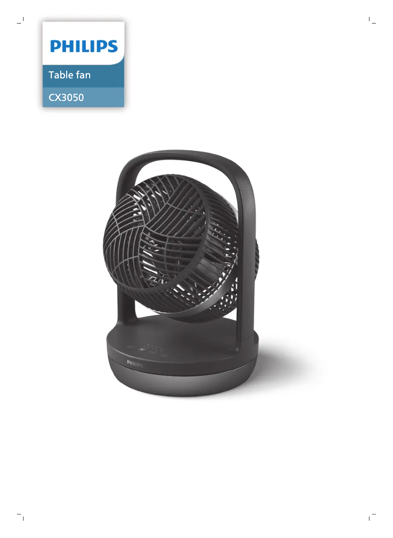 Page 1 of the manual User Manual Philips CX2050