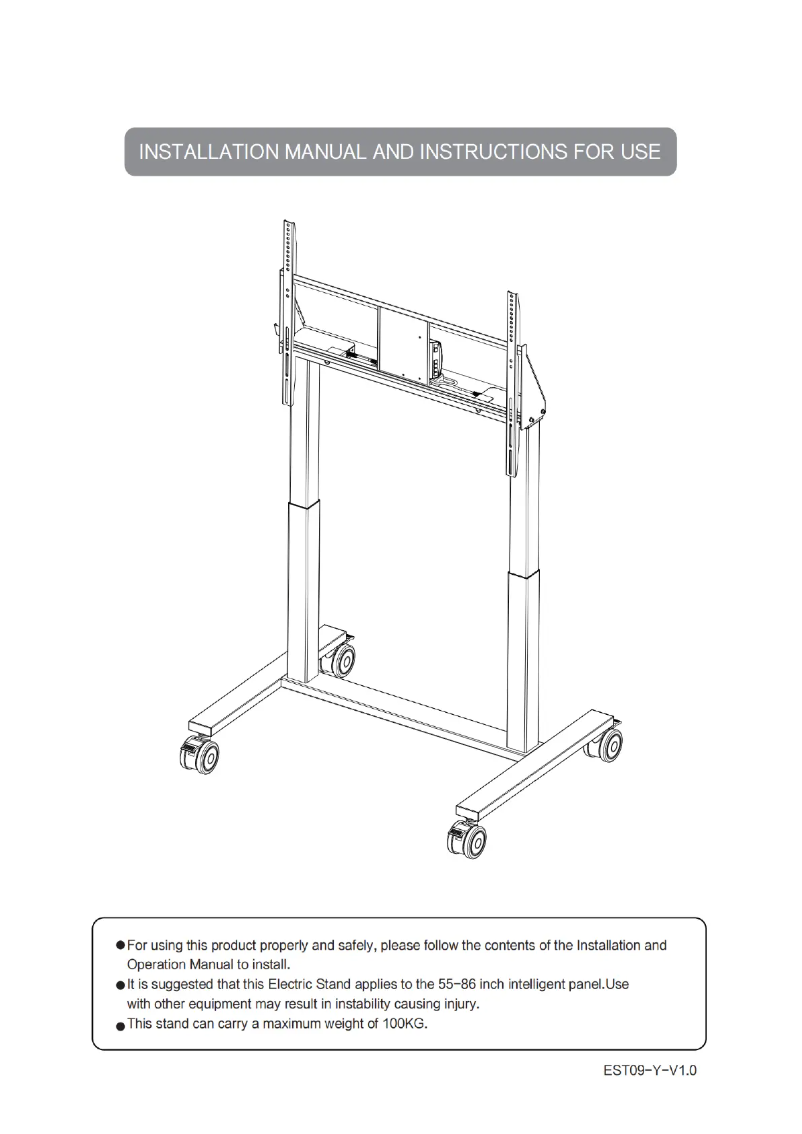 Page n°1 - Manuel utilisateur Optoma EST09