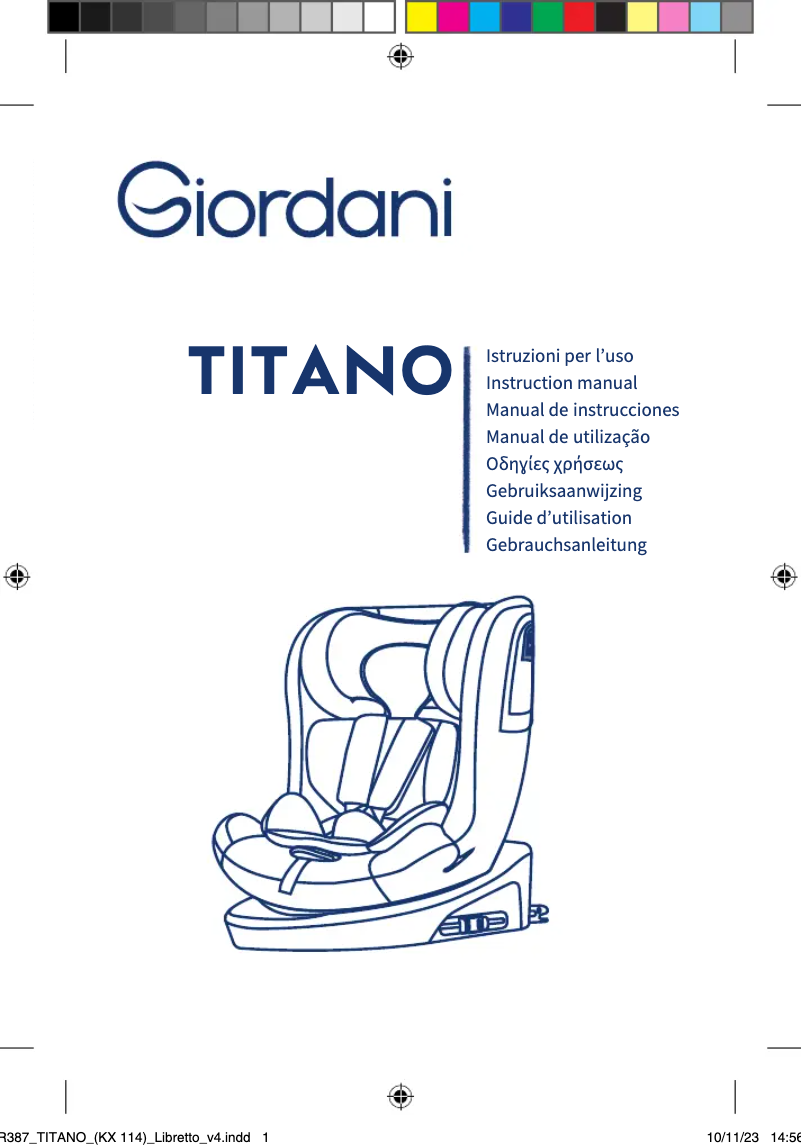 Image de la première page du manuel de l'appareil Titano