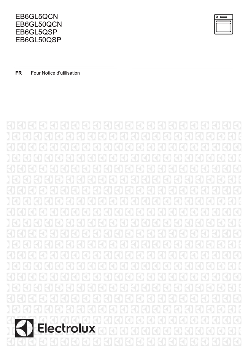 Page 1 de la notice Manuel utilisateur Electrolux EB6GL50QSP