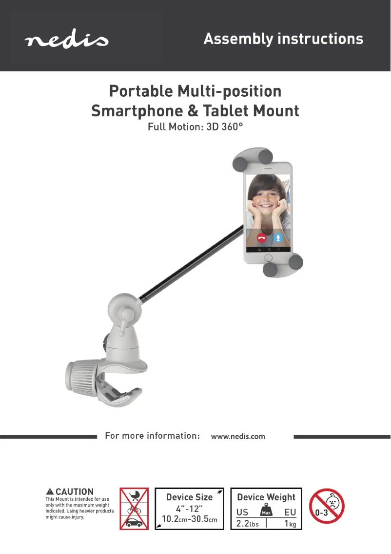 Page n°1 - Manuel utilisateur Nedis TDMT110WT