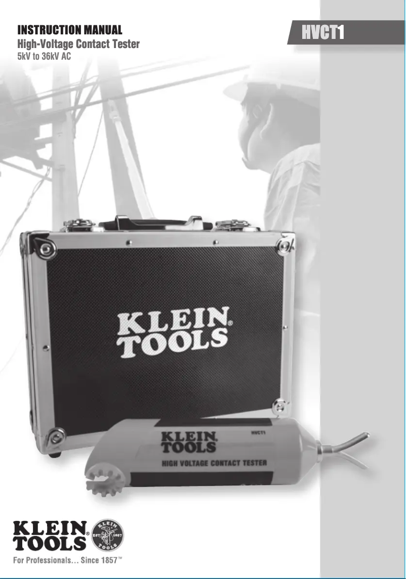 Page 1 de la notice Manuel utilisateur Klein Tools HVCT1