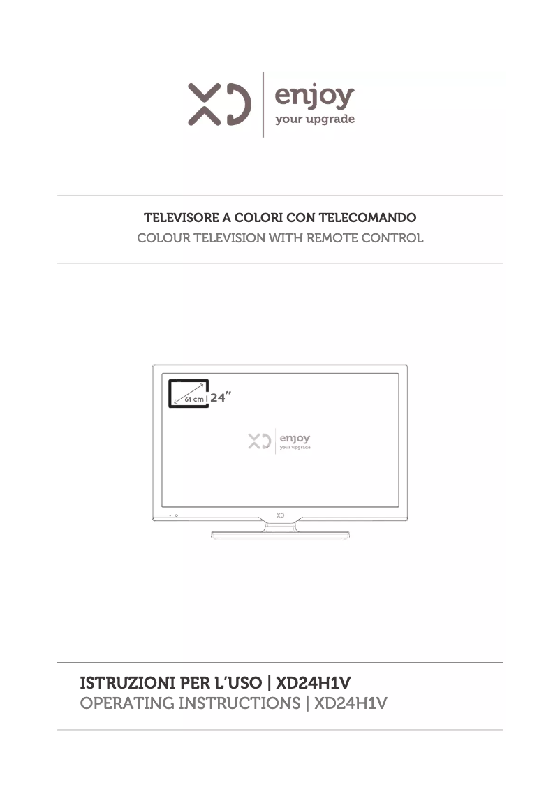 Page 1 de la notice Manuel utilisateur XD 24H1V