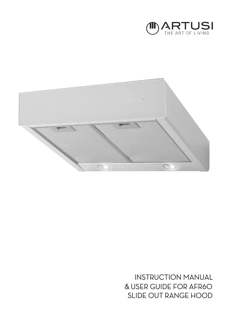 First page image of the manual for AFR60W