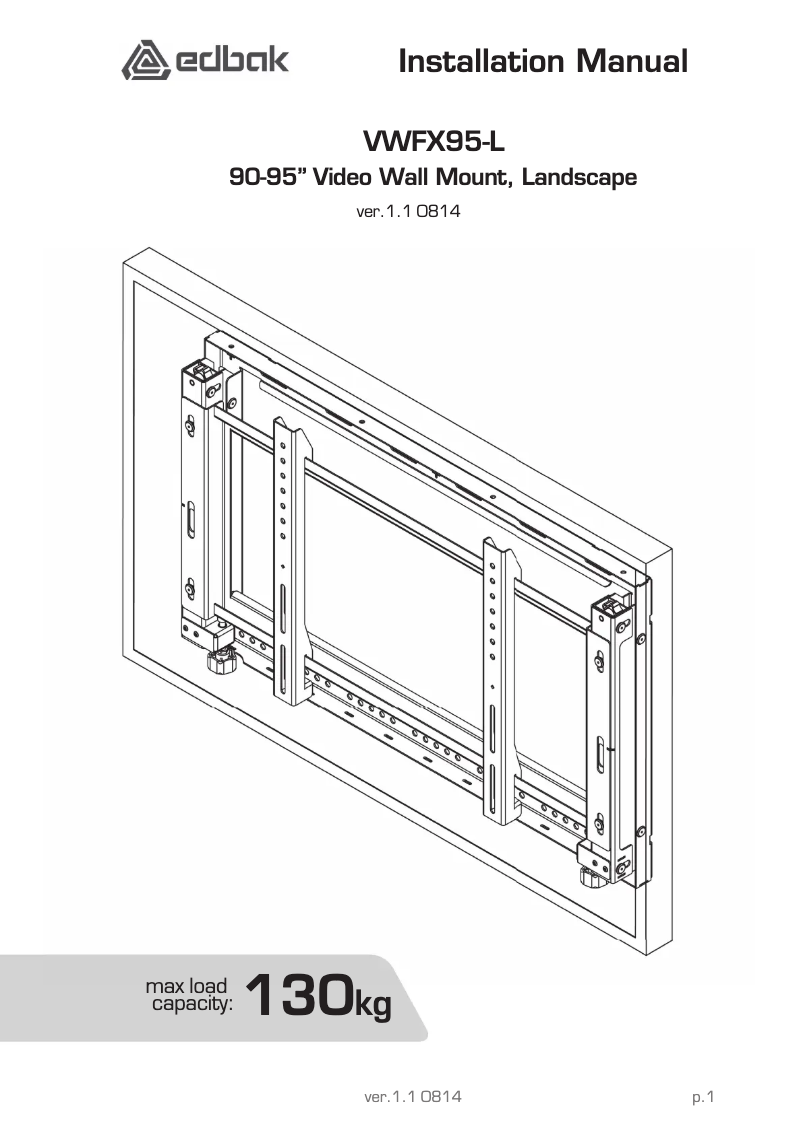 Página 1 del manual Manual de usuario Edbak VWFX95-L