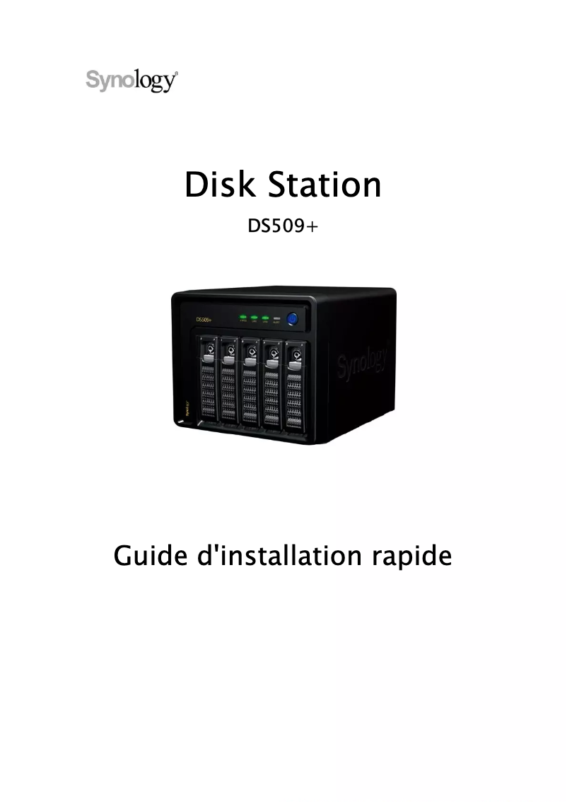 Página 1 del manual Manual de usuario Synology DiskStation DS509+