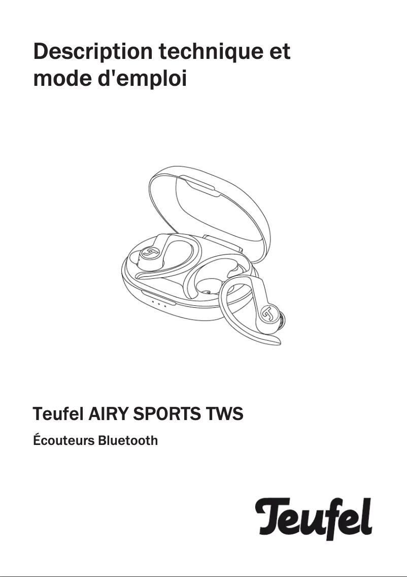 Page 1 de la notice Manuel utilisateur Teufel Airy Sports