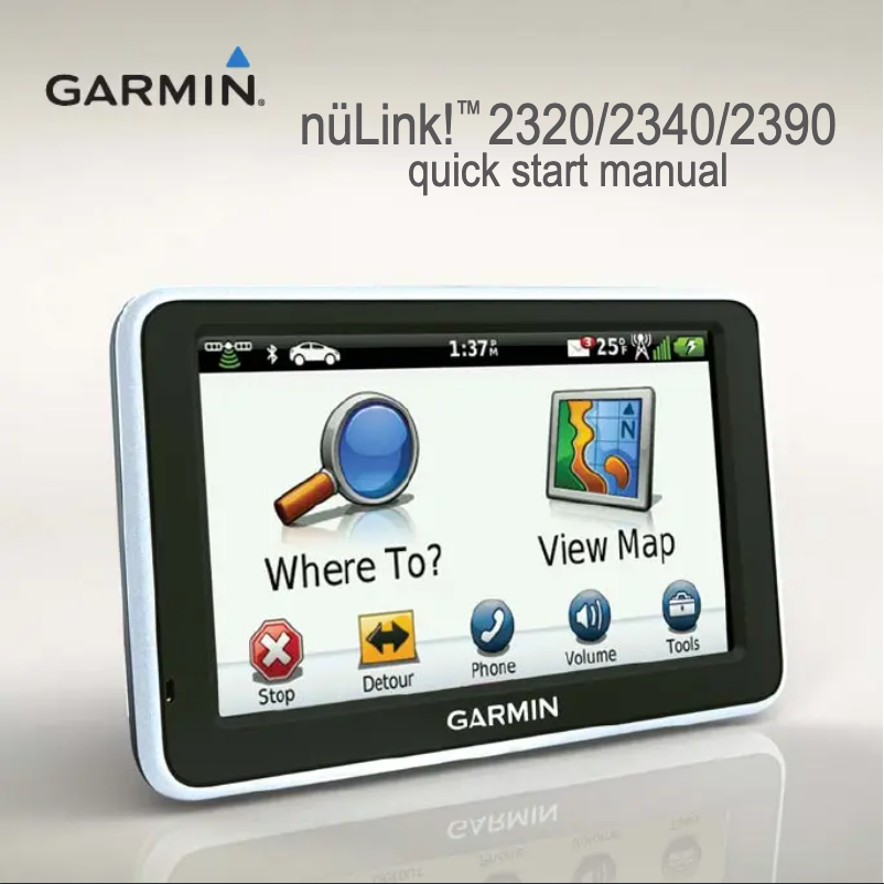 Página 1 del manual Manual de usuario Garmin nüLink 2390