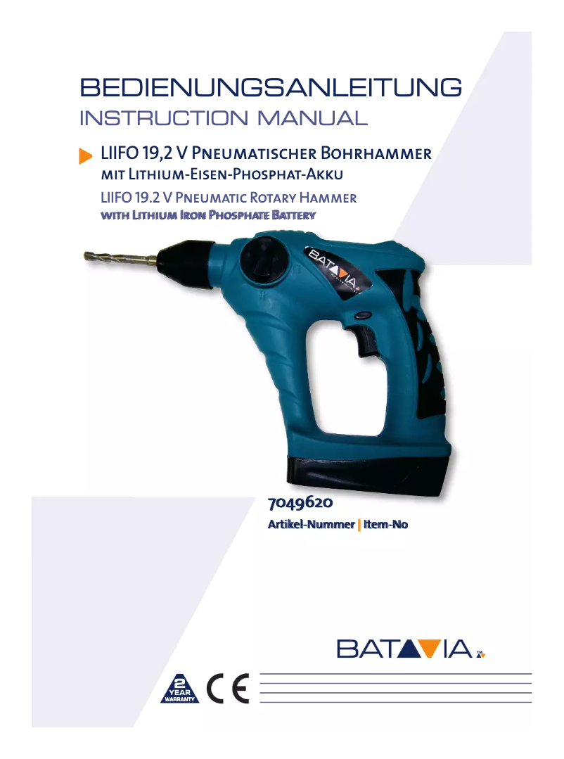 Página 1 del manual Manual de usuario Bavaria LIIFO 19.2 V