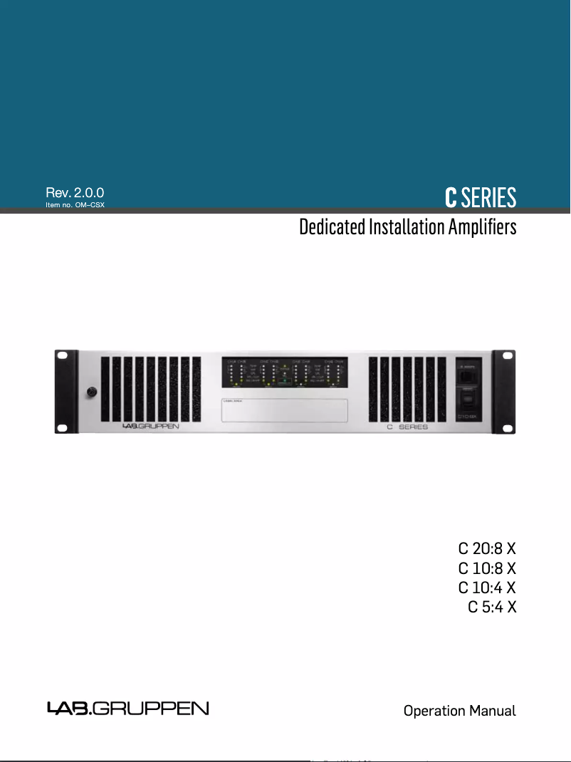 Image de la première page du manuel de l'appareil C5:4X