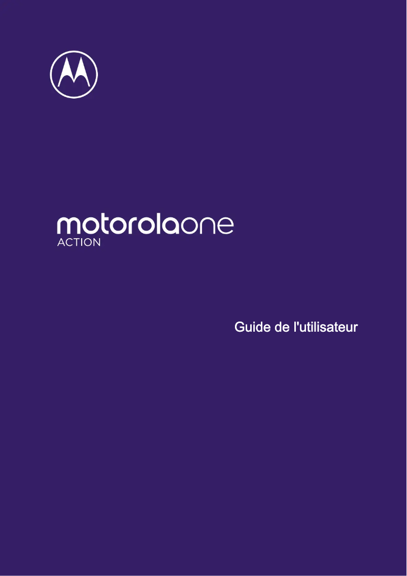 Page n°1 - Manuel utilisateur Motorola one Action