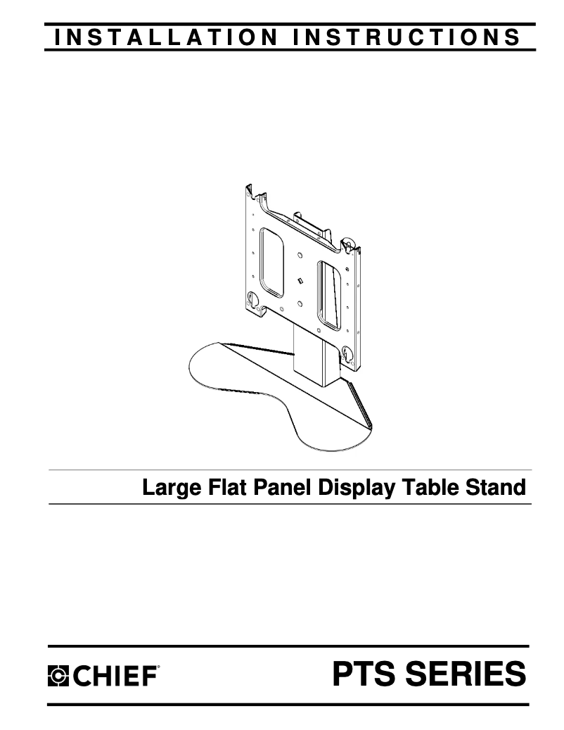 Page n°1 - Manuel utilisateur Chief PTS2233