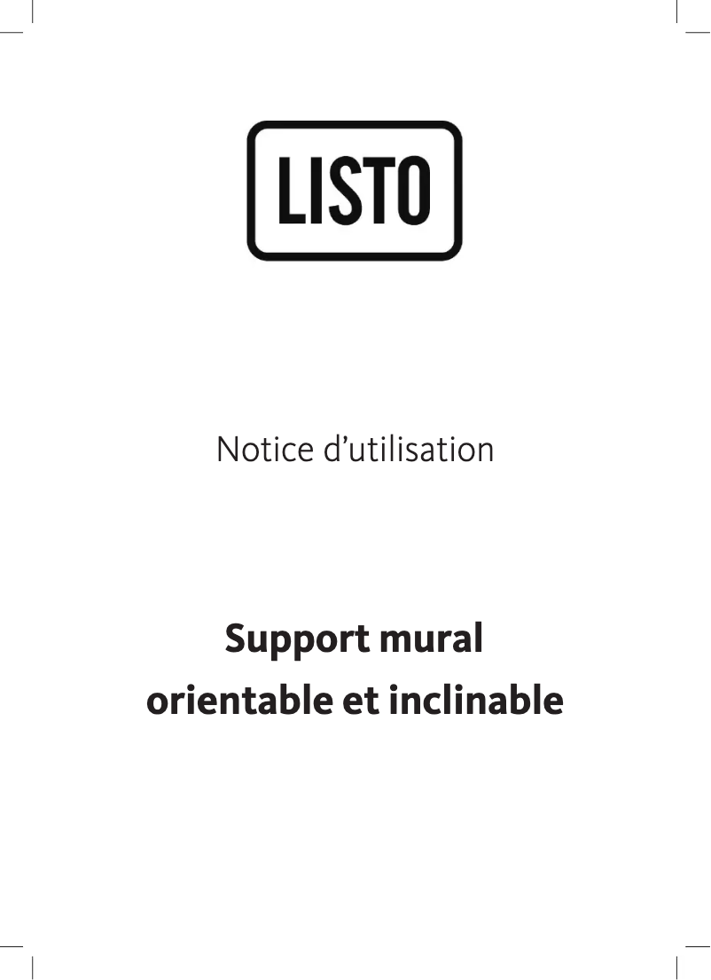 Page 1 de la notice Manuel utilisateur Listo 15 A 26