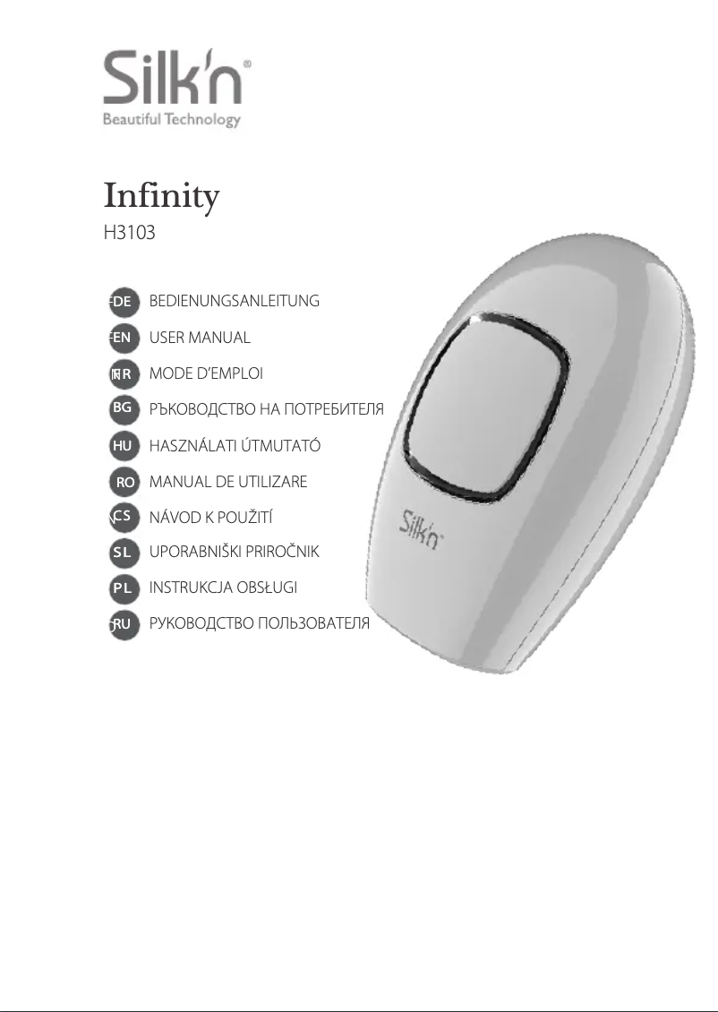 Page n°1 - Manuel utilisateur Silk'n Infinity Fast