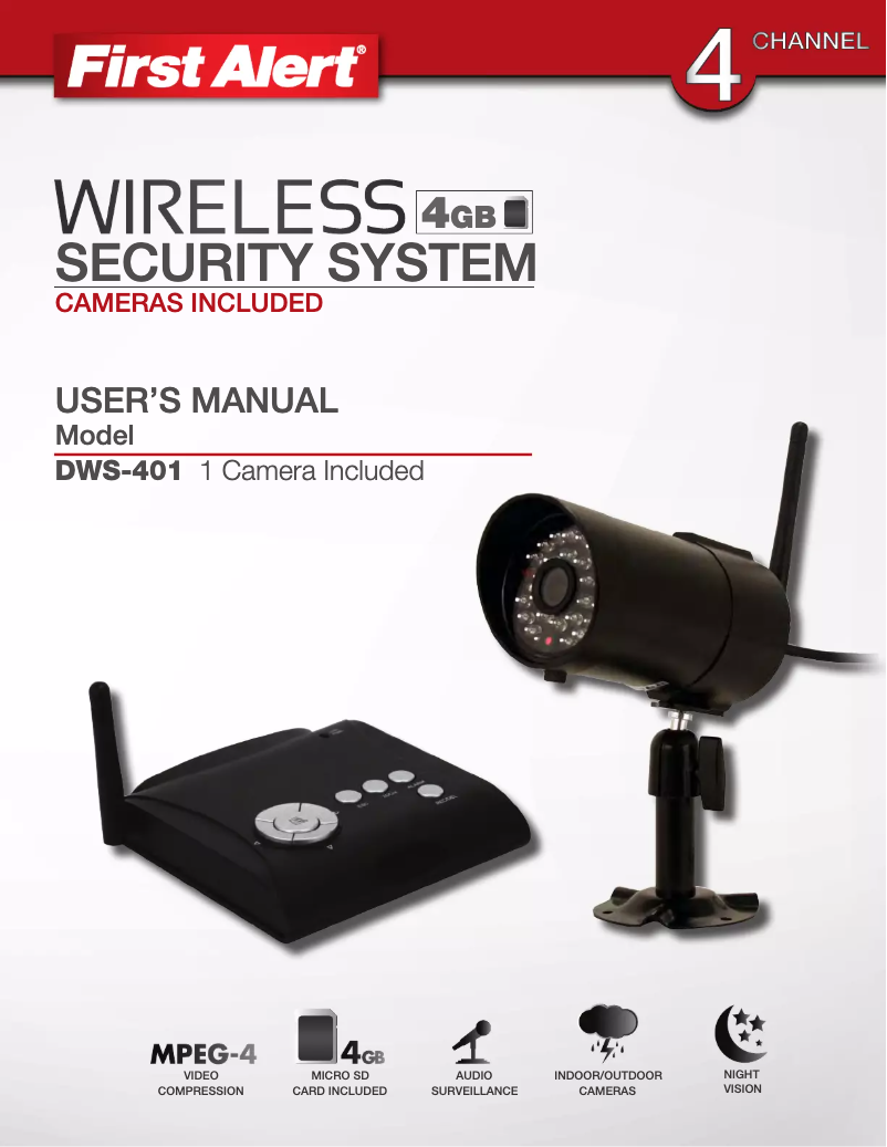 Page 1 de la notice Manuel utilisateur BRK DWS-401