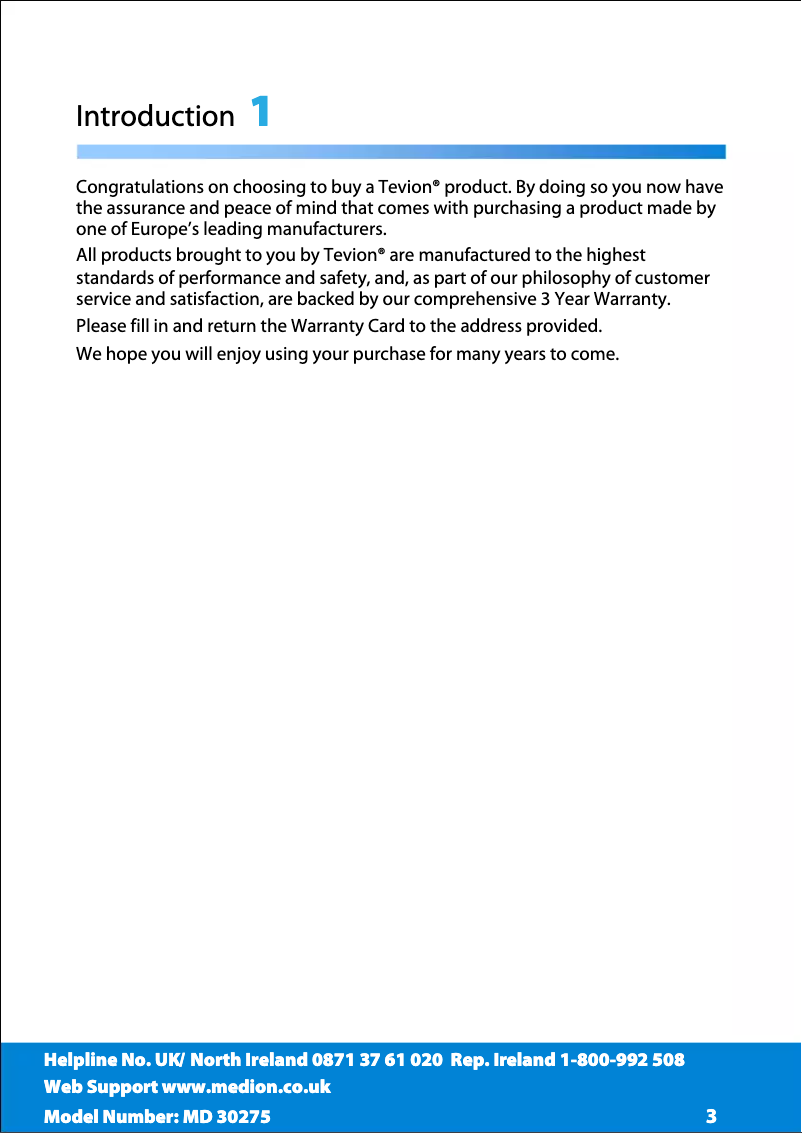 Page n°1 - Manuel utilisateur Medion LIFE P13001 (MD 30275)