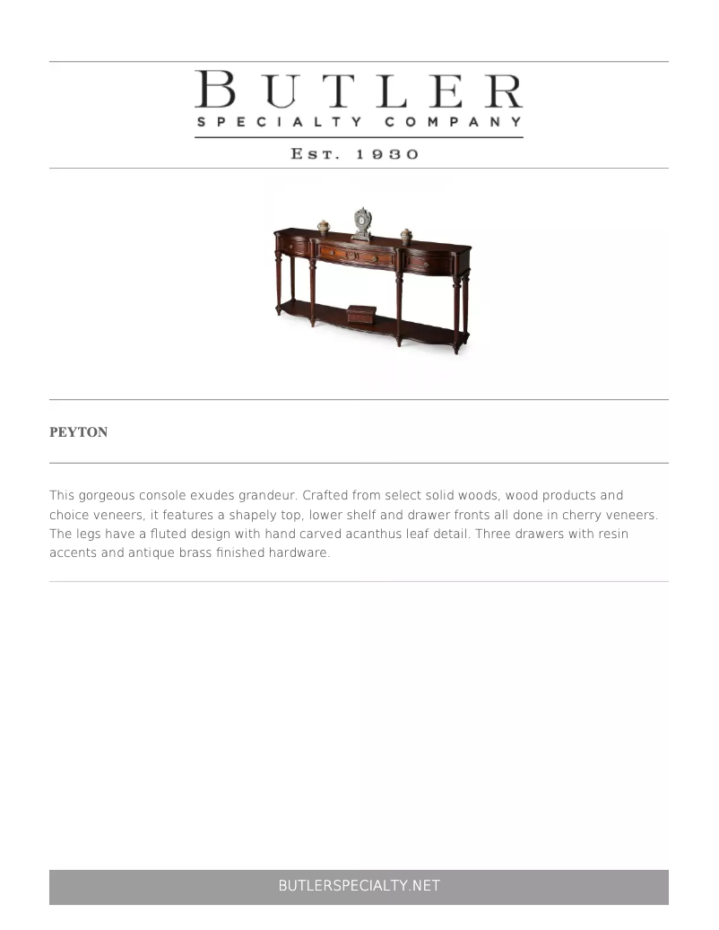 Image de la première page du manuel de l'appareil Peyton 3028024