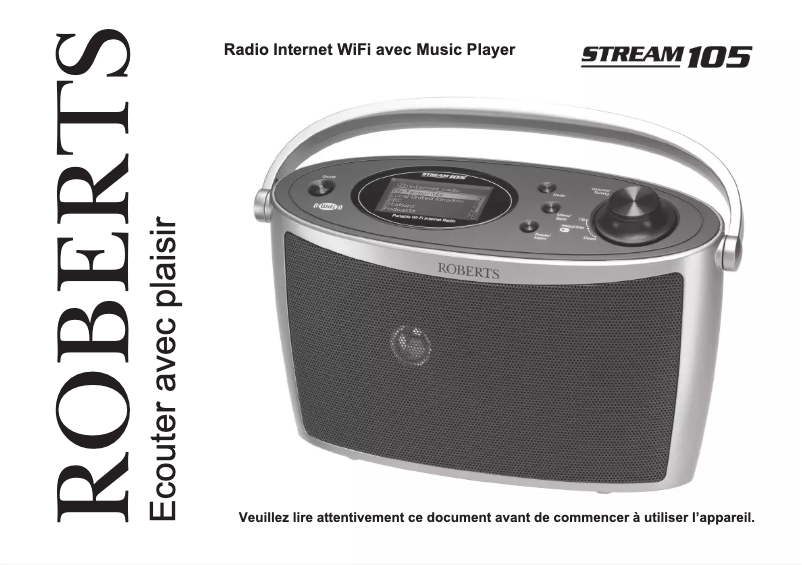 Image de la première page du manuel de l'appareil Stream 105