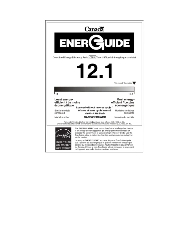 Image de la première page du manuel de l'appareil DAC060EB6WDB