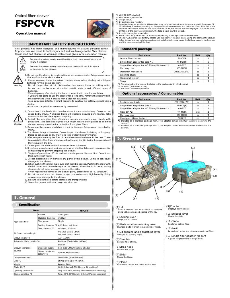 Página 1 del manual Manual de usuario Panduit FSPCVR