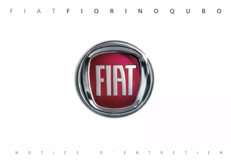 Image de la première page du manuel de l'appareil Fiorino Qubo (2010)