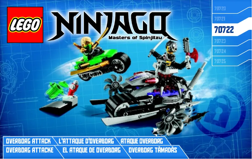 Page 1 de la notice Manuel utilisateur Lego Ninjago 70722