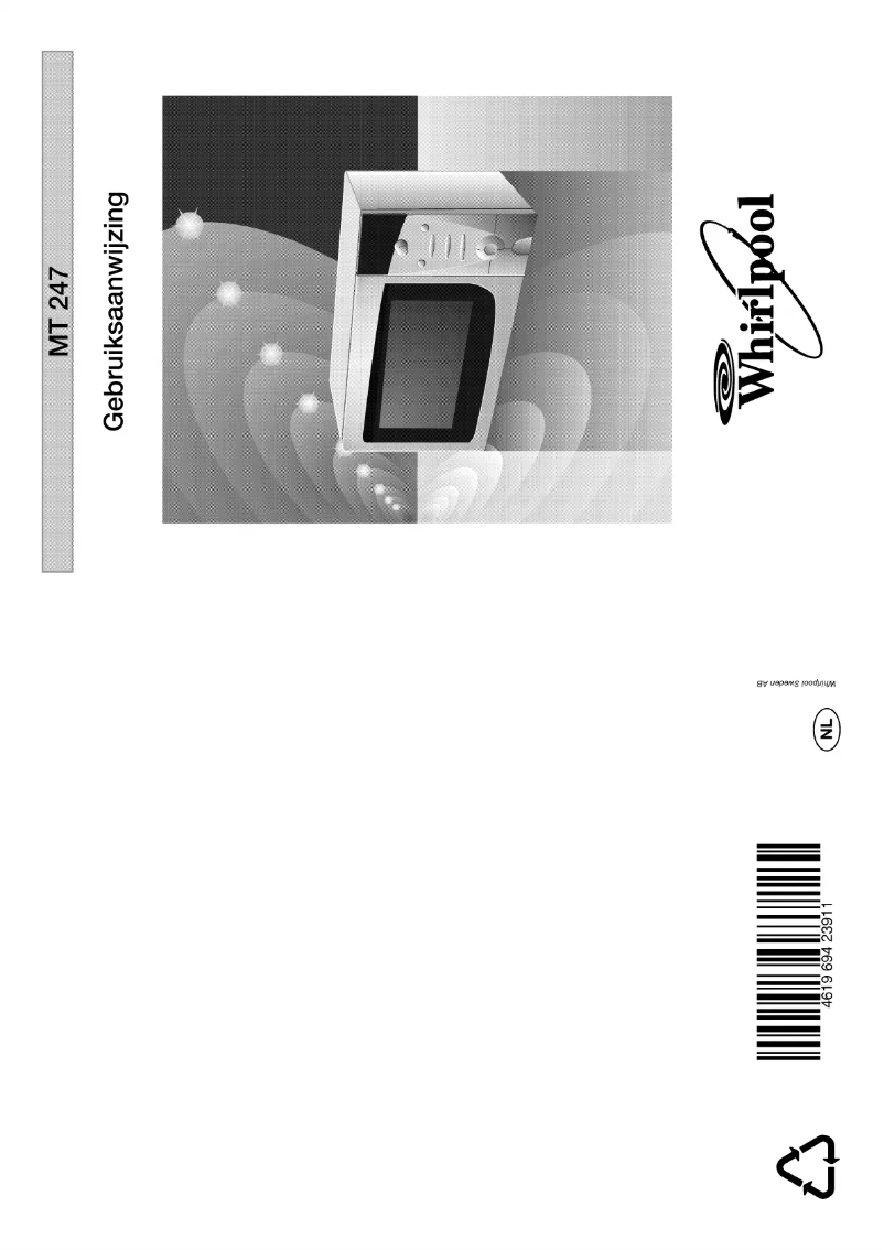 Page 1 de la notice Manuel utilisateur Whirlpool MT 247