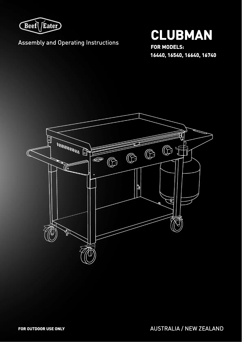 Page n°1 - Manuel utilisateur BeefEater BD16640