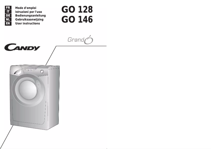 Image de la première page du manuel de l'appareil GO 128