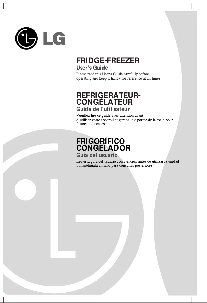 Página 1 del manual Manual de usuario LG GR-B479BLQA