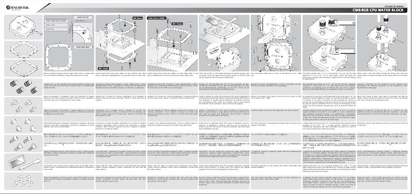 Page n°1 - Manuel utilisateur Raijintek PHORCYS EVO CD240