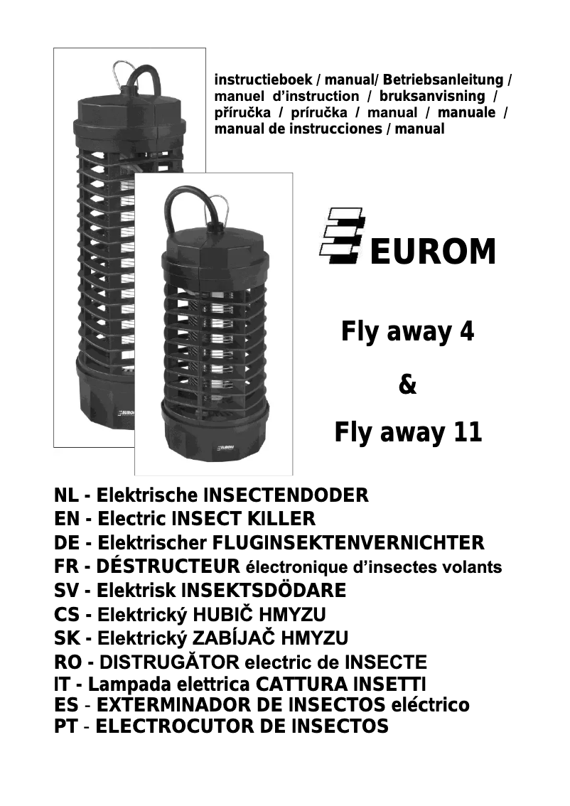 Page n°1 - Manuel utilisateur Eurom Fly Away 11
