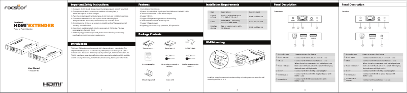 Página 1 del manual Manual de usuario Rocstor TrueReach Y10G001-B1