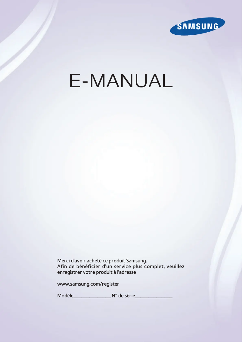 Page n°1 - Manuel utilisateur Samsung UE40F6200AW