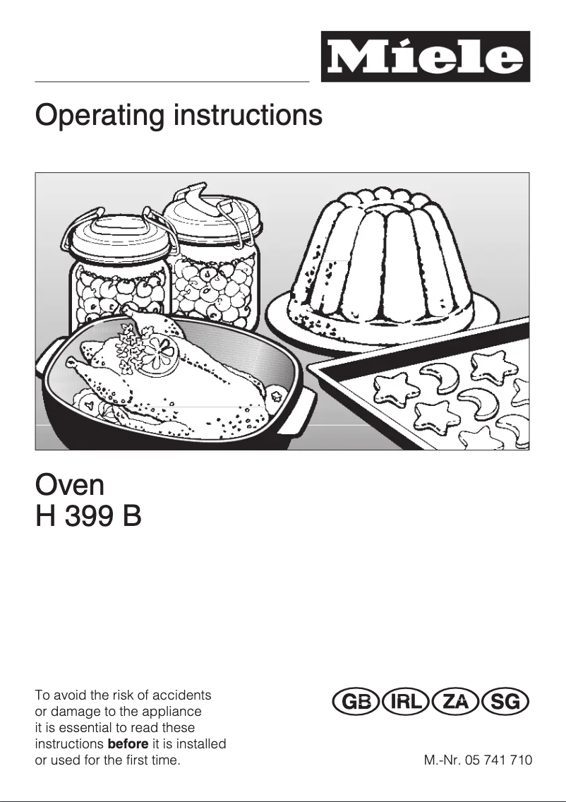 Image de la première page du manuel de l'appareil H 399 B