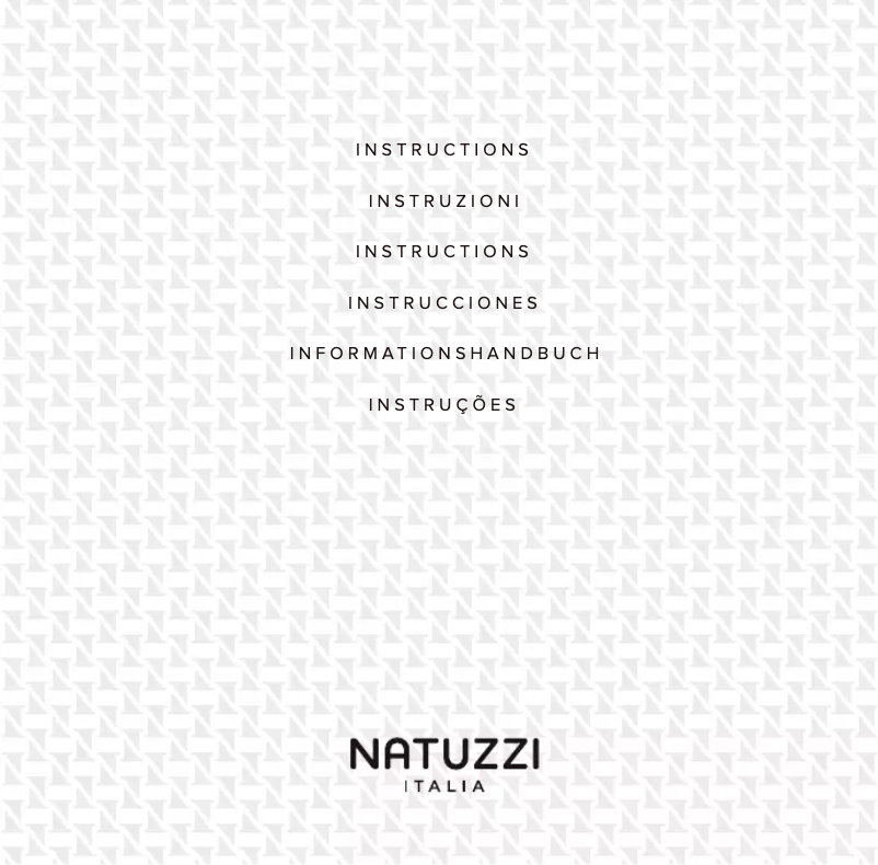 Page 1 de la notice Manuel utilisateur Natuzzi Dalton