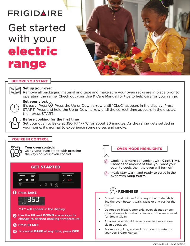 Image de la première page du manuel de l'appareil FCFE3062AS