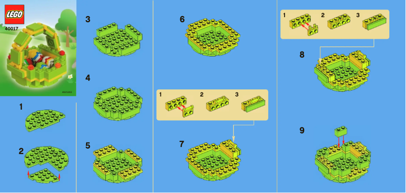 Page n°1 - Manuel utilisateur Lego Easter Basket