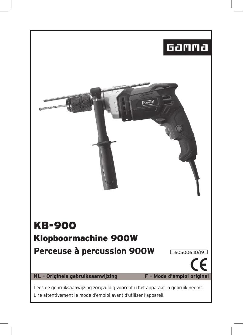 Page 1 de la notice Manuel utilisateur Gamma KB-900