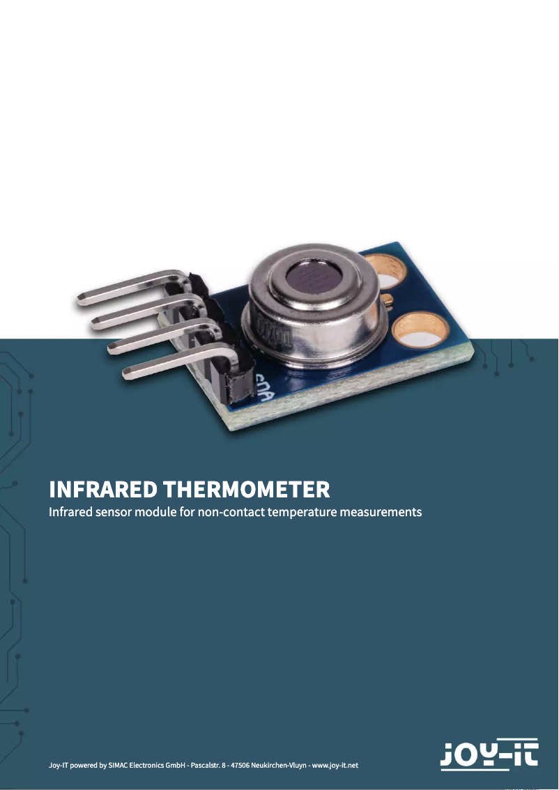 Image de la première page du manuel de l'appareil SEN-IR-TEMP