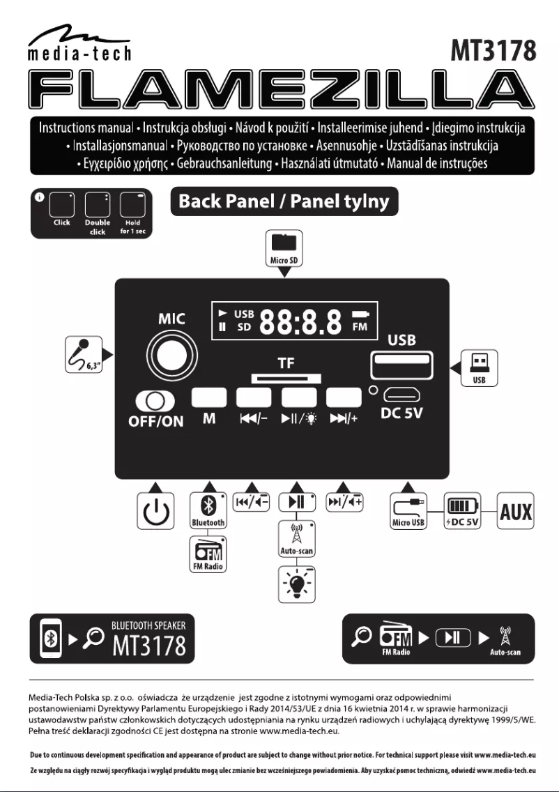 Page n°1 - Manuel utilisateur Media-Tech Flamezilla MT3178